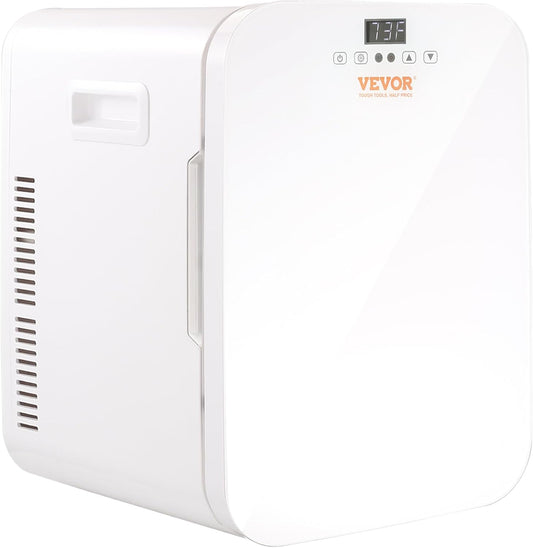 Mini Frigo 20 L 22 Canettes De 330 Ml Mini Réfrigérateur Portable 12 V DC/220 V AC Petit Frigo Cosmétique Mode Chaud/Froid Température -9 À 65 ℃ Pour Aliments Boissons Médicaments Cosmétiques