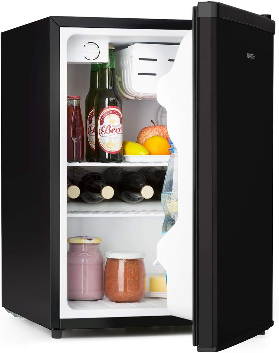 Mini Frigo De Chambre Pour Boissons, Petit Frigo Silencieux, Mini Bar Intérieur, Bières, Petit Refrigerateur Camping, 3 Niveaux Refroidissement, Bac Recepteur, Frigo Cosmetique, 0-10°C, 65L