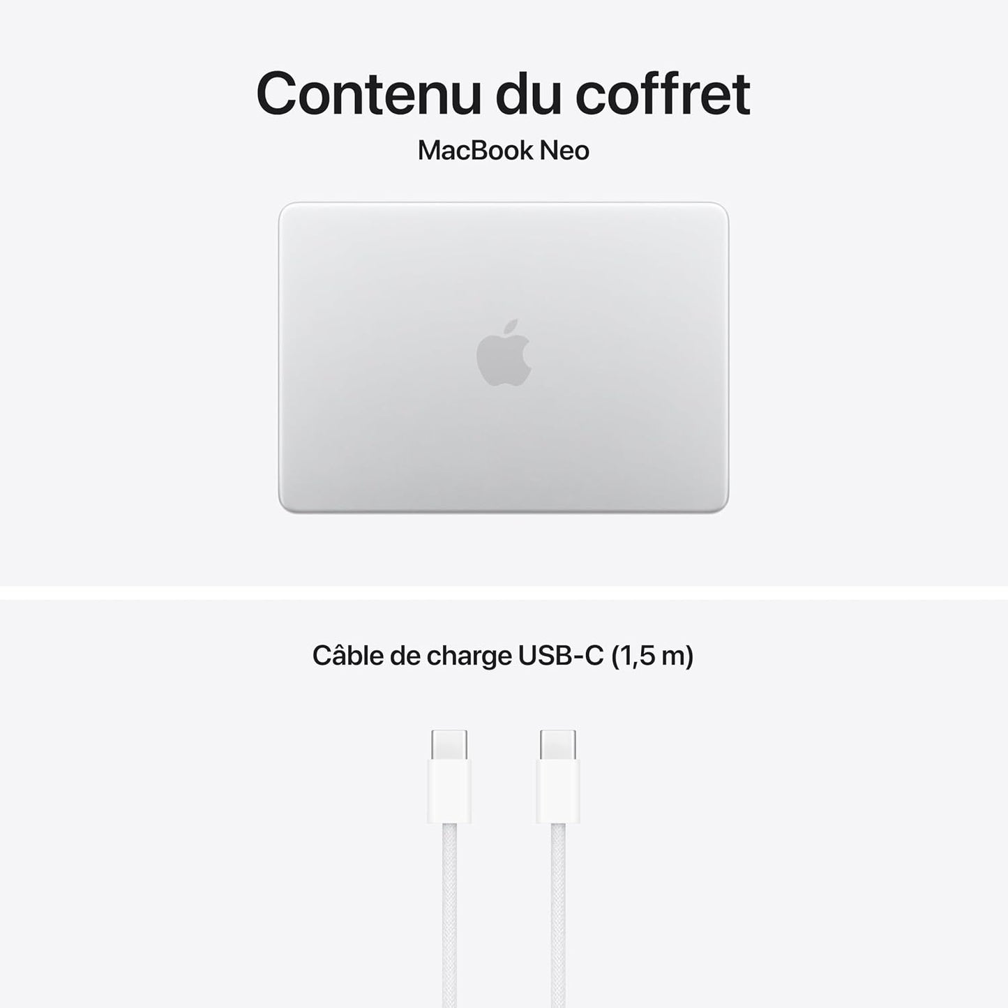 Macbook Neo 13″ 2026 Portable Avec Puce A18 Pro : Conçu Pour L’Ia Et  Intelligence, Écran Liquid Retina, Mémoire Unifiée 8 Go, SSD 256 Go, Caméra Facetime HD 1080P ; Argent