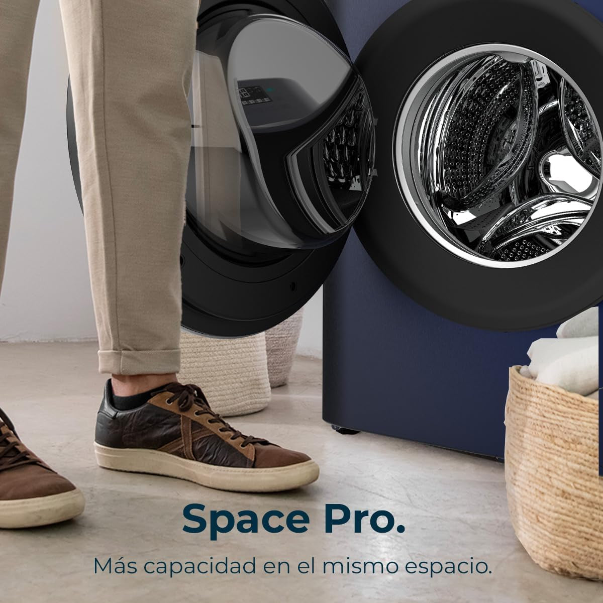Lave Linge Frontal Bolero Dresscode 7150 Inverter A, Machine À Laver 7 Kg, 1400 Tr,Min, 12 Programmes, Classe A, Inverter Plus, Steam Max, Drum Clean, Départ Différé, Sécurité Enfant