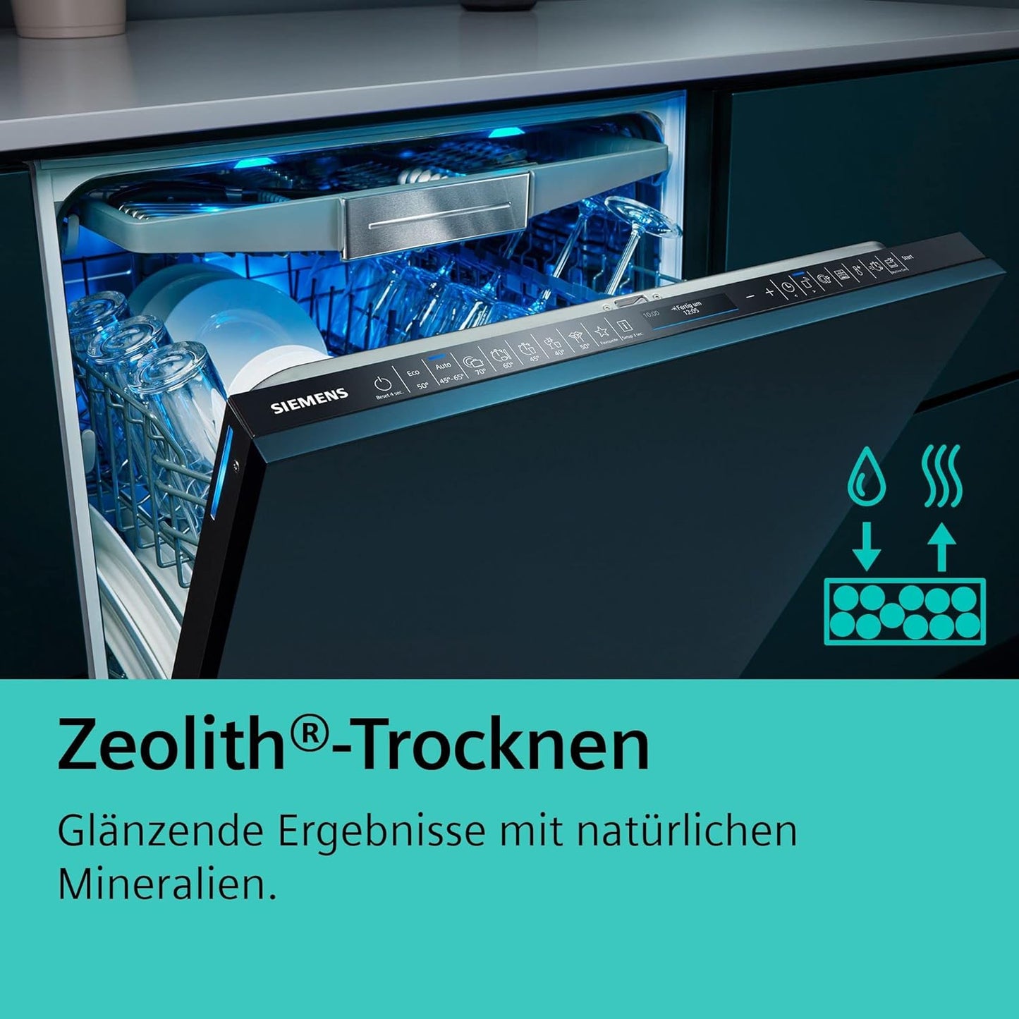 Lave Vaisselle 60 Cm SN27YI03CE IQ700, 14 Couverts, 43 Db, Zeolith