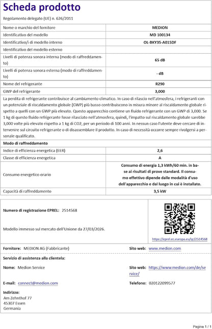 Téléviseur Full HD 100,3 Cm (40 Pouces) (Smart TV, HDR, VIDAA Store, Prime Video, Disney+, DAZN, Paramount+, Hbbtv, PVR, Triple Tuner HD, MD 840102)