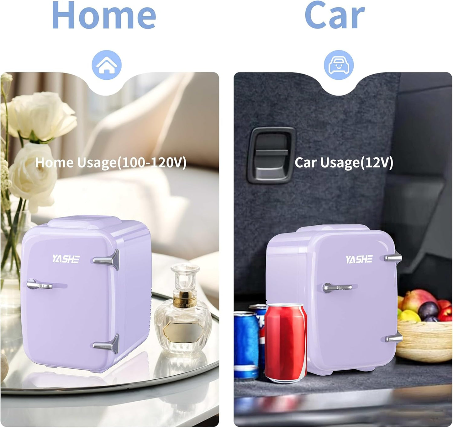 Mini Réfrigérateur 4 Litres Pour Cosmétiques, Boissons, 220 V AC/12 V DC, Thermoélectrique Refroidissement Et Réchauffement, Petit Réfrigérateur Pour Chambre À Coucher, Bureau, Dortoir, Voiture