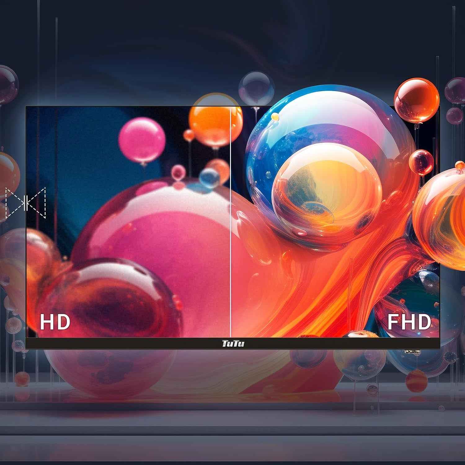 TUV32FN1B Smart TV 32 Pouces (80 Cm), Full HD Sans Bord Connectée Télévision Avec Wifi, Bluetooth, App Store, Airplay, Triple Tuner (DVB-T/T2, DVB-C, DVB-S/S2), Molotov Et Plus