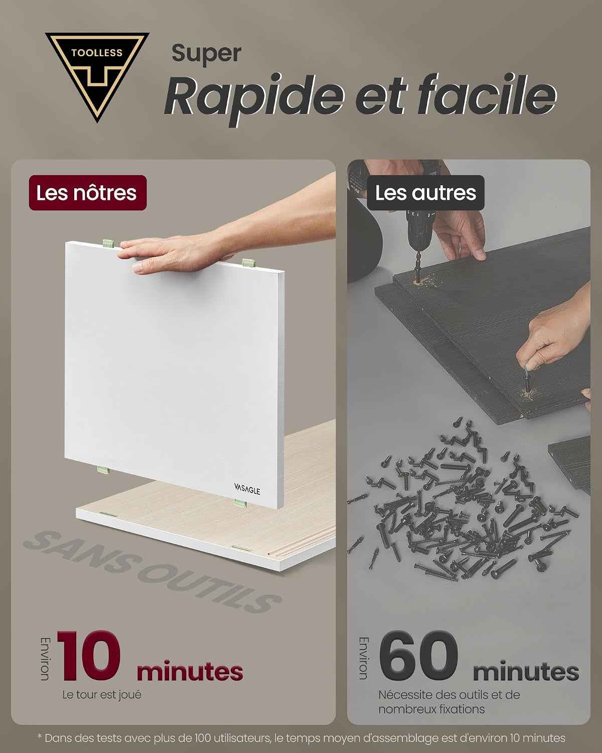 Meuble TV, Assemblage Ultra-Rapide Sans Outils Toolless, Table Télé, Pour Téléviseur Jusqu’À 32/45/50/55/60 Pouces, Salon, Verre Cannelé, Moderne, 140 X 39 X 45 Cm, Blanc LTV466W01