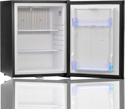 Frigo Camping Car 12V 220V, Frigo Caravane, 51L, Avec Serrure, 0-10℃, Frigo Silencieux Pour Chambre Camping Camion Fourgon Van, Noir