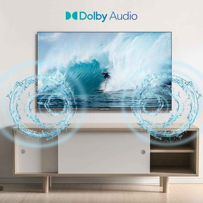 E32-AH1Q1L TV 32 Pouces Télévision 80Cm LED HD Ready, Sans Lunette, Avec Triple Tuner (DVB-T/T2-C-S/S2), HDMI, Usb-Media Player, Dolby Audio, Essential Series