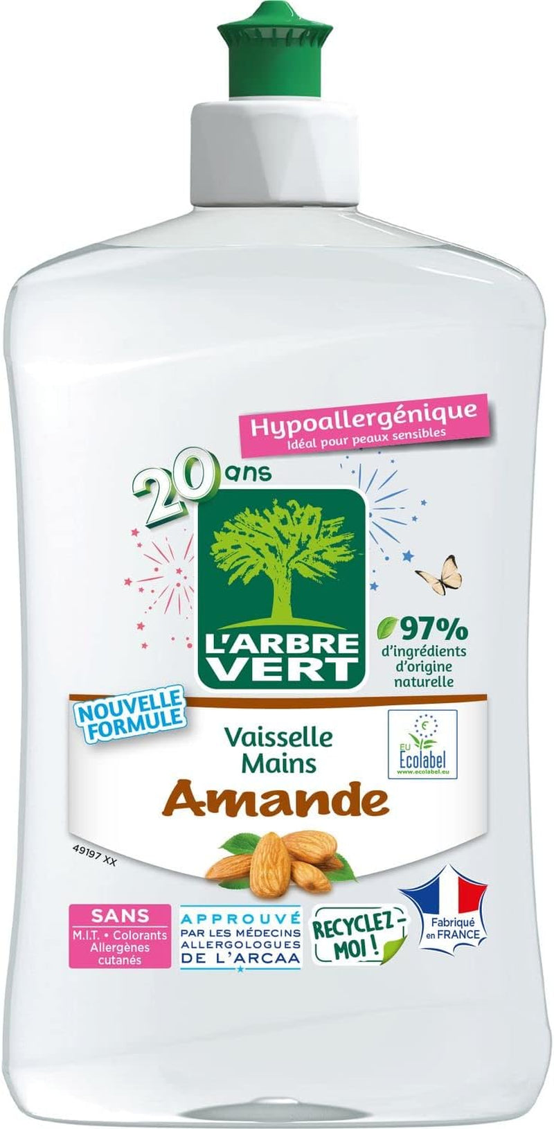 - Liquide Vaisselle - Amande - 500 Ml
