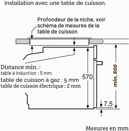 Siemens HQ574AER3, Iq300 Four Encastrable Avec Assistance À La Vapeur, 60 X 60 Cm, Nettoyage Pyrolyse, Chauffage Rapide, 10 Programmes Automatiques, Air Chaud 3D, Extracteurs Télescopiques, Acier