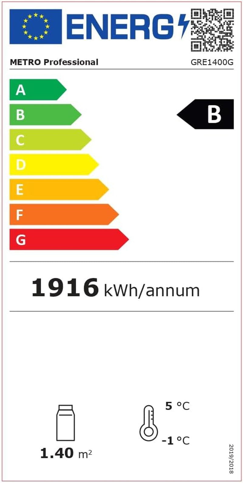 Réfrigérateur À Porte Vitrée GRE1400G, 131.4 X 80.5 X 209 Cm, 940 L, Argenté