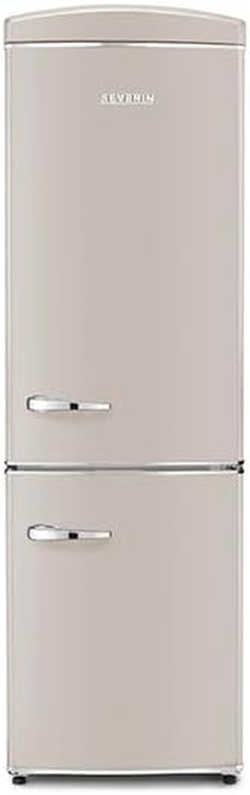 Réfrigérateur Congélateur Combiné Total Nofrost, Pose Libre, Largeur 60 Cm, 315 L, Classe E, Veggibox Inclus, Rétro, Crème, RKG 8999