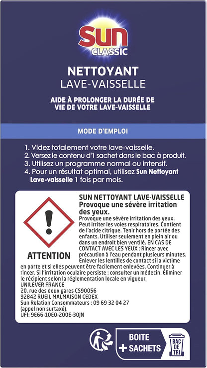 Nettoyant Lave-Vaisselle Classique 3 Doses Contre Le Calcaire Et Les Dépôts De Graisse