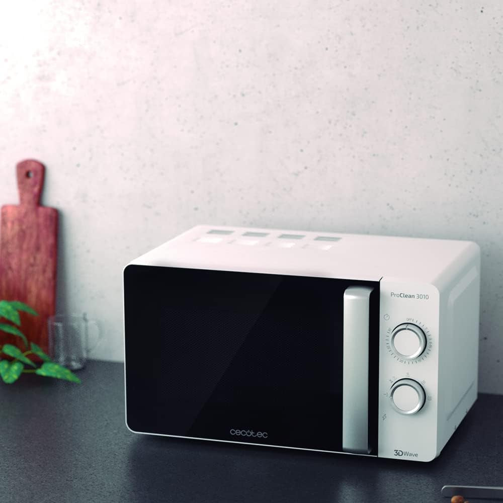 Micro-Ondes Proclean 3010. Capacité De 20 L, Revêtement Ready2Clean, 700 W De Puissance, 6 Niveaux De Fonctionnement, Minuterie 30 Minutes, Mode Décongeler, Finition En Blanc.