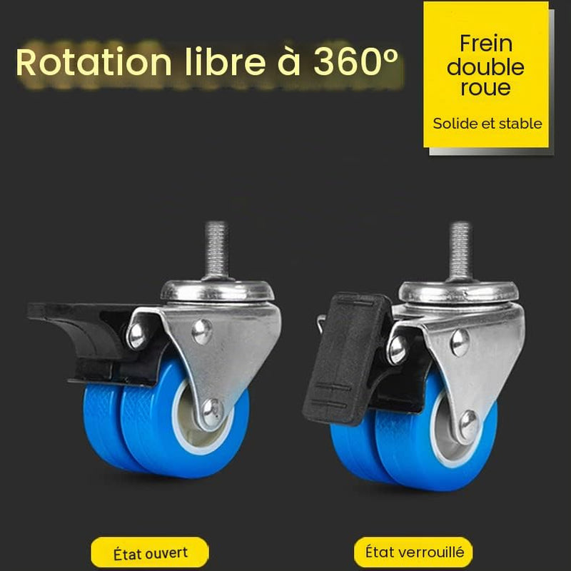 Support De Machine À Laver Réglable Et Mobile, Roue Télescopique, Frein, Plate-Forme Élévatrice Pour Équipement Lourd Tel Que Réfrigérateur Et Sèche-Linge