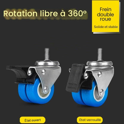 Support De Machine À Laver Réglable Et Mobile, Roue Télescopique, Frein, Plate-Forme Élévatrice Pour Équipement Lourd Tel Que Réfrigérateur Et Sèche-Linge