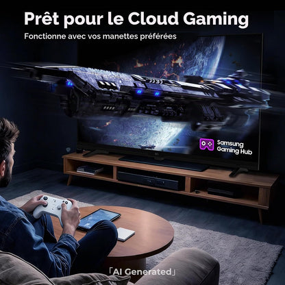 40 Pouces (102 Cm) Smart TV 1080P Full HD Tizen OS, Gaming Hub HDR 10 | Dolby Audio, HDMI, Miracast, Commande Vocale, 350+ Chaînes TV Gratuites,Téléviseur À Écran Plat
