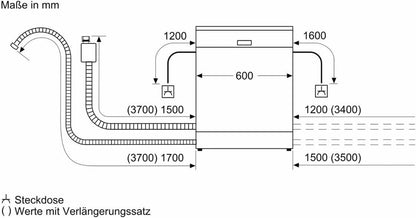 SX65ZX07CE, Iq500 Lave-Vaisselle Intelligent, Entièrement Intégré, XXL, Tiroir À Couverts, Fabriqué En Allemagne, Séchage Zéolithe, Extra Silencieux, Aquastop, Programme Court Variospeed, Avec