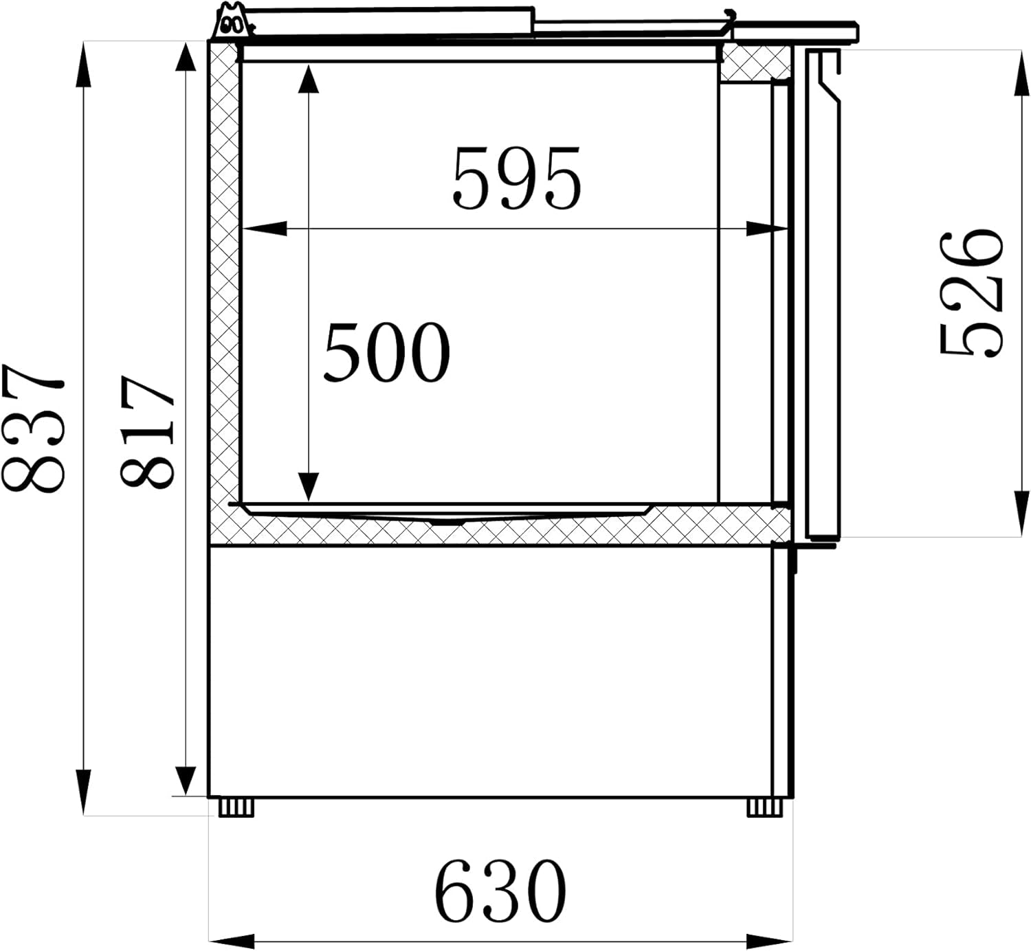 Saladette Réfrigérée Compacte 230 Litres - 2 Portes - Combisteel - R600Arvs Aisi 2012 Portespleine