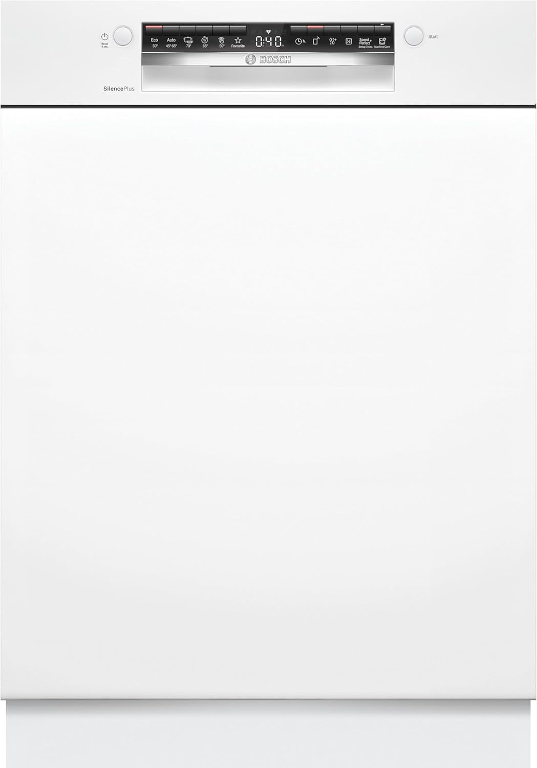 SMI4HCW19E - Série 4 - Lave-Vaisselle Encastrable 60Cm - 14 Couverts - Silence plus 42 Db - Bandeau Blanc