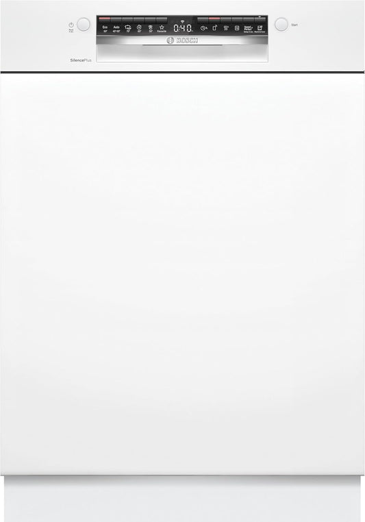 SMI4HCW19E - Série 4 - Lave-Vaisselle Encastrable 60Cm - 14 Couverts - Silence plus 42 Db - Bandeau Blanc