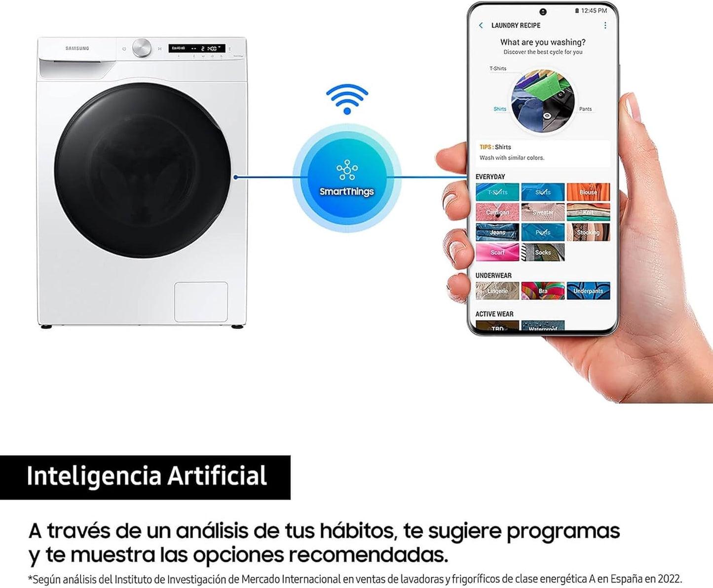 Appliances WD10T534DBW / S3 Laveuse Sécheuse 10 Kg, 1400 Tr/Min, Blanc