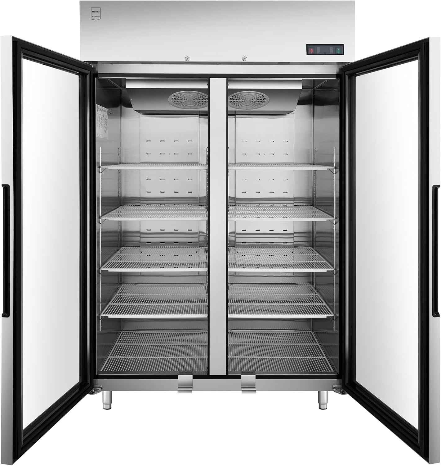 Réfrigérateur À Porte Vitrée GRE1400G, 131.4 X 80.5 X 209 Cm, 940 L, Argenté