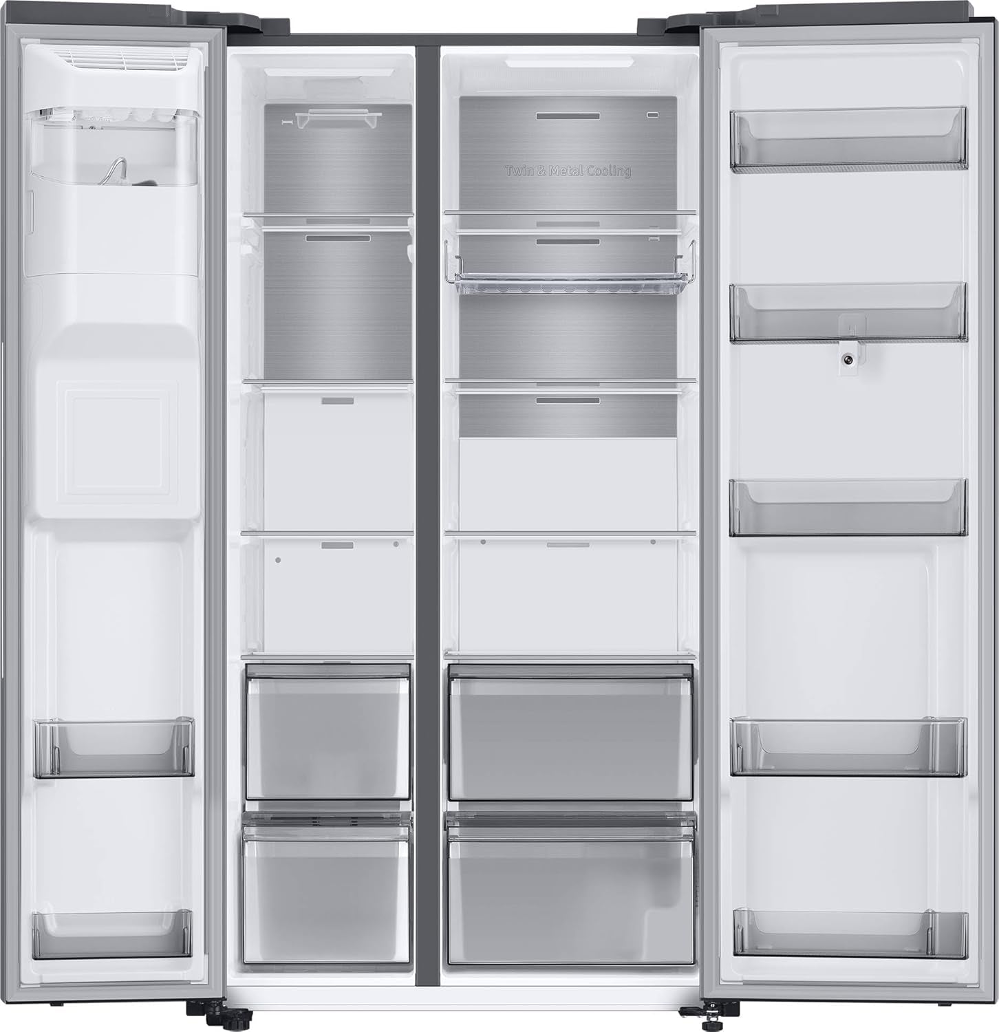 RS6HA8891SL/EF - Réfrigérateur Side by Side Avec Family Hub, Classe E, En Inox