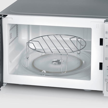 Four À Micro-Ondes Gril 20 L, Four Micro-Onde Avec 9 Niveaux De Puissance, Jusqu'À 1000 W, Micro-Onde Avec Grille, Minuteur 35 Min, Plateau Tournant Amovible (Ø 25,4 Cm), Argent, MW 7900