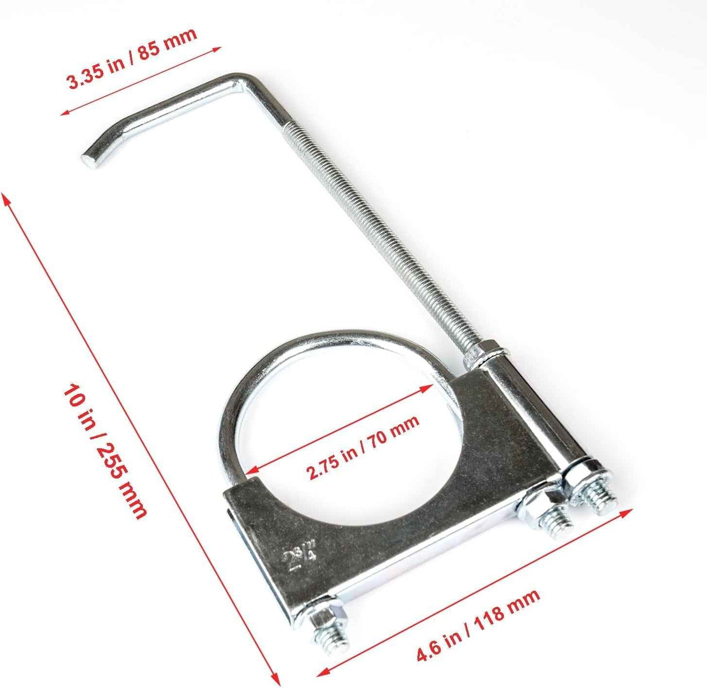 Pince D'Échappement Robuste Avec Support Universel, Support Universel Sur Support D'Échappement, Lot De 2 (7 Cm)