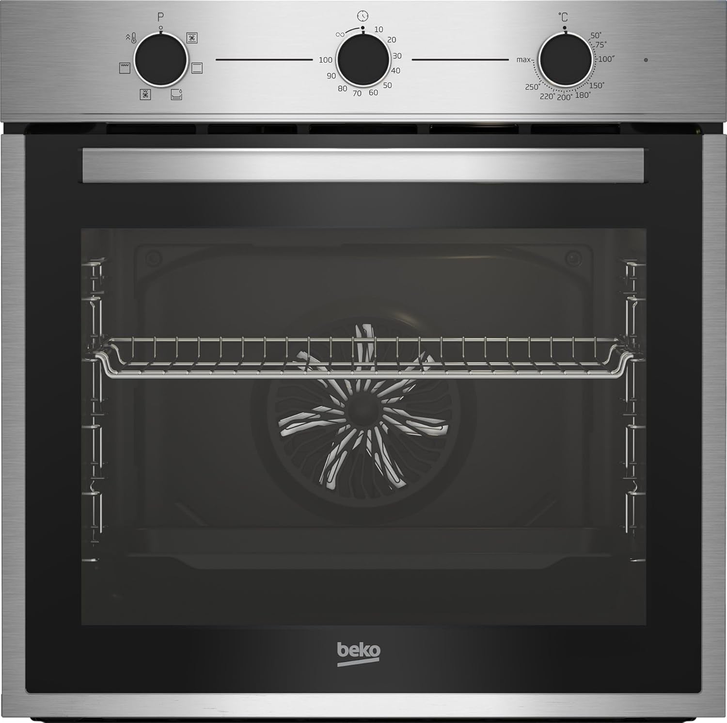 BBIE14100X Four Électrique Ventilé Multifonction 72 Litres Classe a Inox