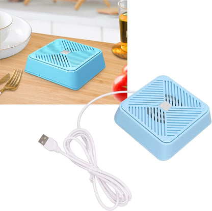 Lave-Vaisselle USB Évier, Puissant 5 V Intégré Sans Fuite USB Lave-Vaisselle Entrée CC Haute Fréquence Ultrasonique Avec Ventouse En Silicone Pour Le Ménage (Bleu)