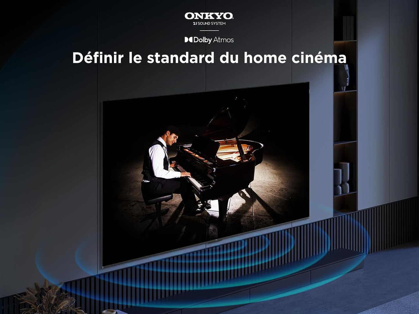 TCL 75T8C 75" QLED 4K HDR Ultra HD TV, Smart TV Powered by Google TV (Dolby Vision & Atmos, 144Hz Motion Clarity Pro, Freesync, Onkyo 2.1 Sound, Voice Control)