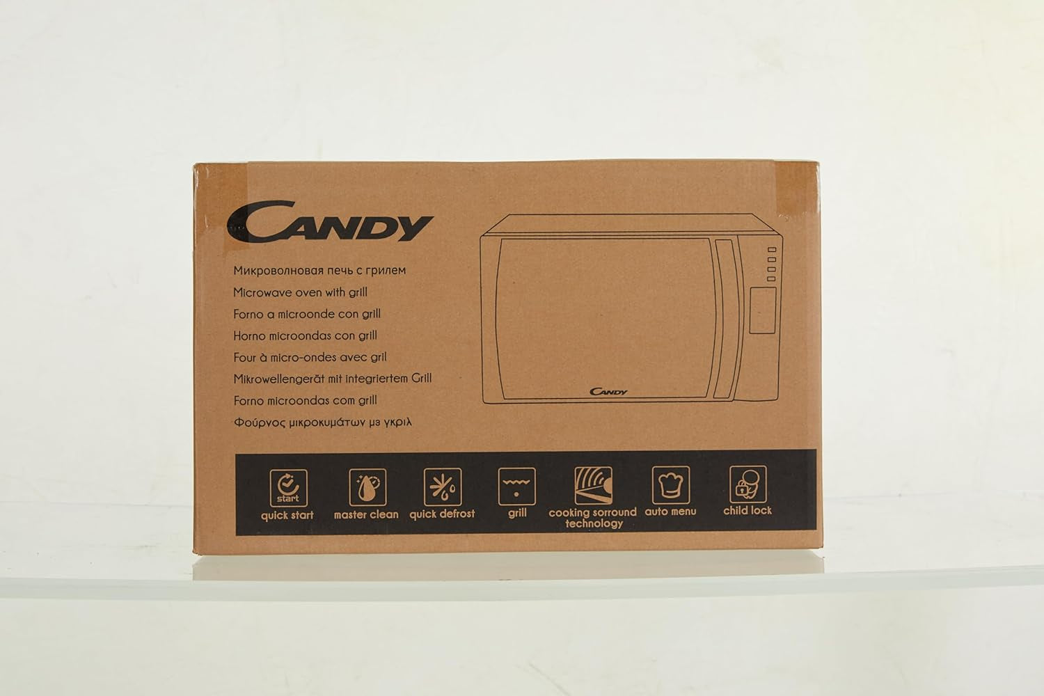 CMXG20DW Micro-Ondes Grill,Puissant 700W + 1000W, 20L,Programmateur Digital,10 Menus Automatiques+5 Niveaux De Puissance,Fonction Silence & Éco,Décongelation Auto,Sécurité Enfant, Blanc