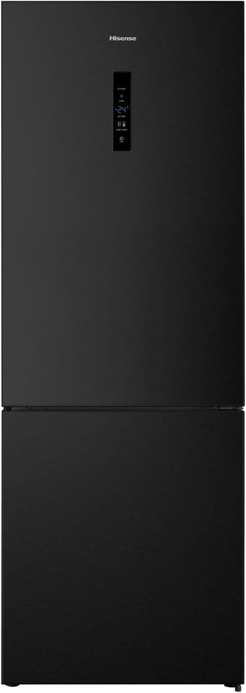 Hisense RB645N4BFE, Réfrigérateur Combiné, 489L, Classe E, Black Inox, Affichage