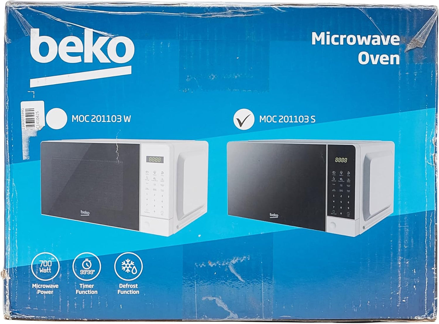 Beko Moc201103S Four À Micro-Ondes 20 L, Numérique, Argenté