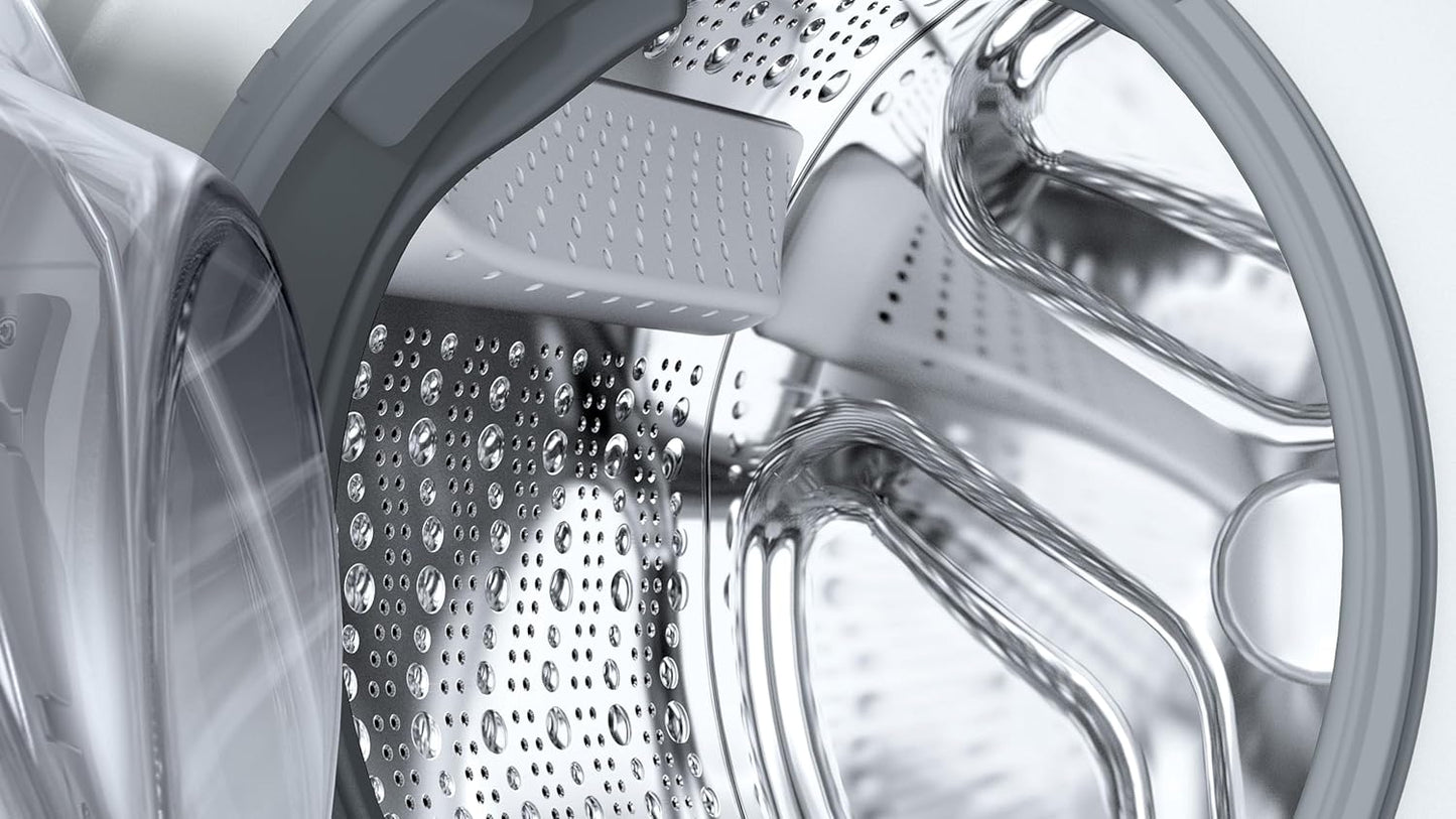 WUU28T48 Série 6 Machine À Laver Encastrable, 1 À 8 Kg, 1400 Tr/Min, Économie D'Énergie Et D'Eau, Speed Perfect Programmes Supplémentaires Pour Le Sport, Les Vêtements Foncés Et Les Vêtements De