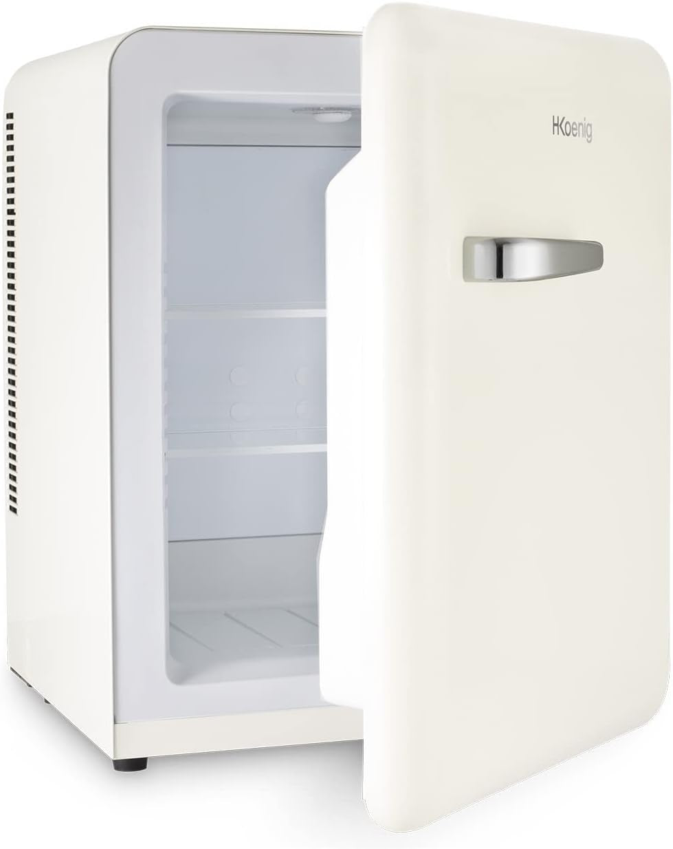 Mini Bar Vintage 31L TOAD8, Mini Frigo De Chambre Compact, Aliments, Boissons, Cosmétiques, Design Vintage, Température Réglable 6°-15°C, 24 Db, Couleur Crème