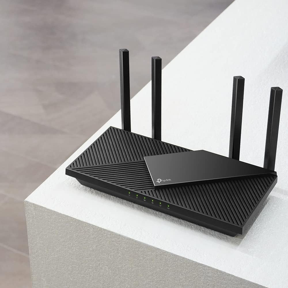 Archer AX55 Routeur Wifi 6, Routeur Wifi AX 3000 Mbps Bi-Bande, 5 Ports Gigabit, 4 Antennes À Haute Performance, WPA3, Contrôle Parental, Onemesh, Antivirus Intégré