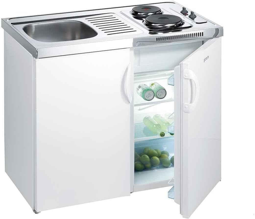 MK 110 Mini Cuisine/100 Cm/Pantry Cuisine/Blanc S-L 41 Weiß