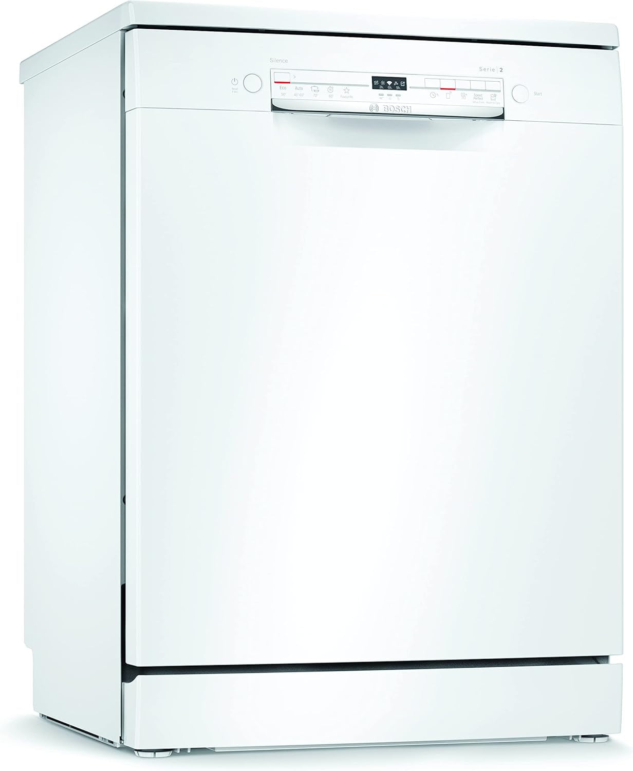 SMS2ITW11E Série 2, Lave-Vaisselle De Libre Installation, Home Connect, Diagnostic À Distance, Assistant Au Lavage, Programme Préféré, Ecodosage, Blanc, 60 Cm