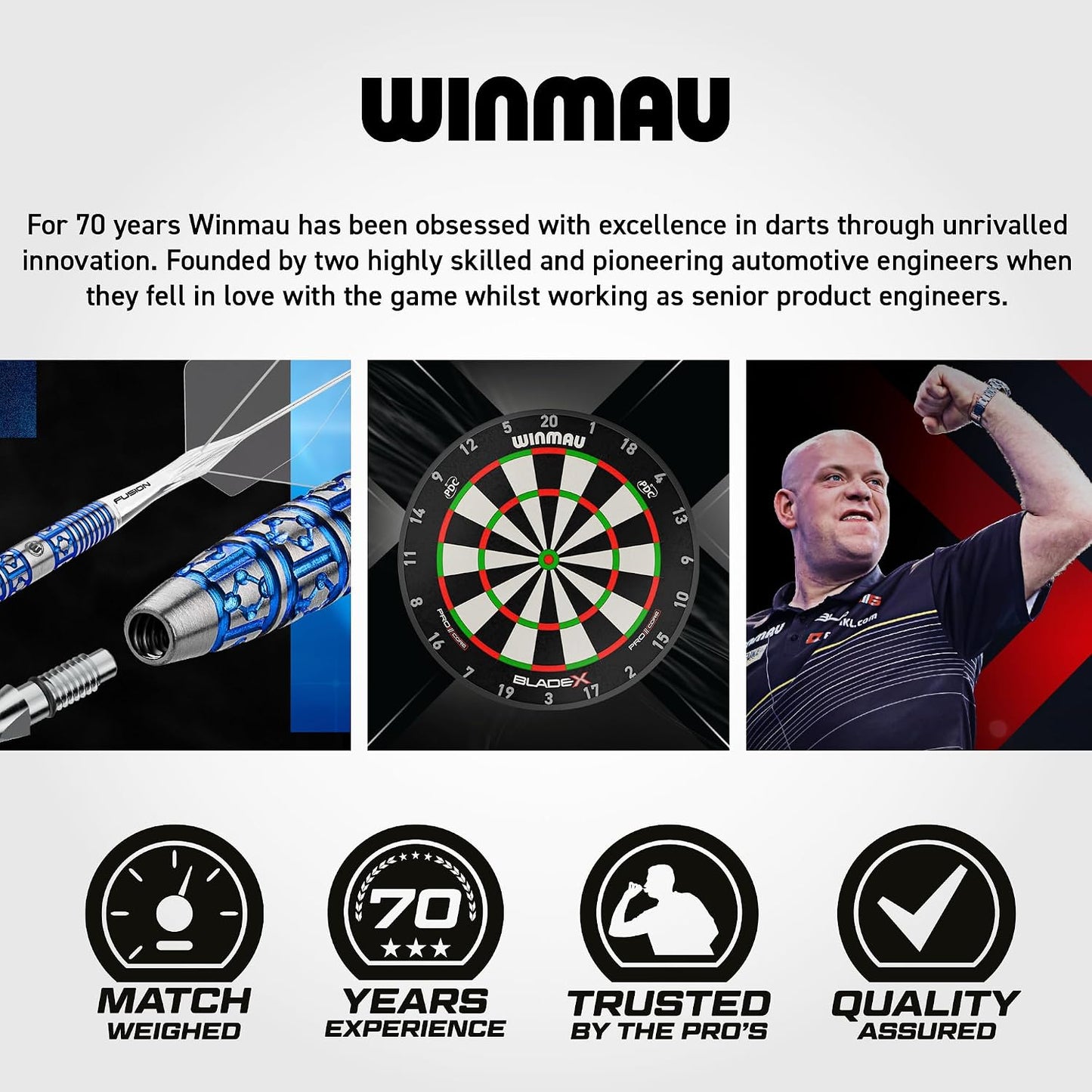Blade 6 Professional Bristle Dartboard - Official Tournament Specification