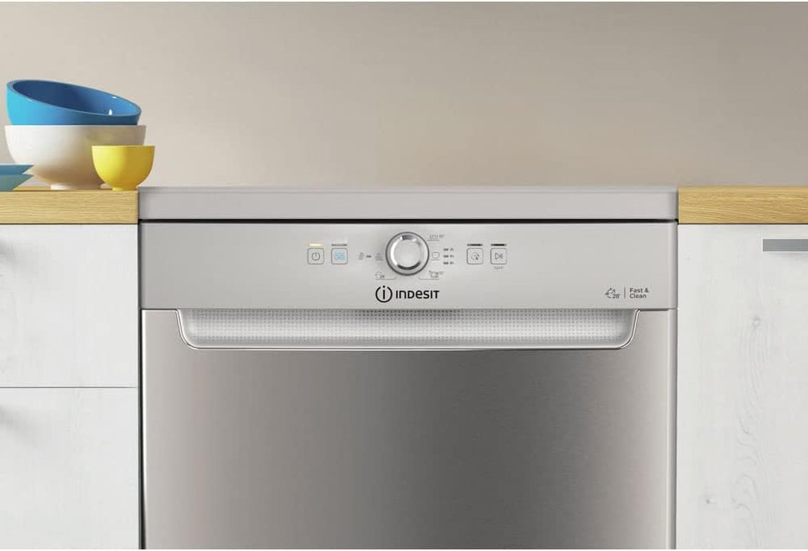 INDESIT - DFE1B19X - Lave-Vaisselle Posable 14 Couverts 49Db 12L A+ Inox