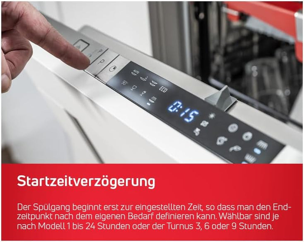 Amica EGSPV 597 201 Vollintegrierter Geschirrspüler, 59,8 Cm Breit, 12 Maßgedecke, 5 Spülprogramme, Startzeitvorwahl