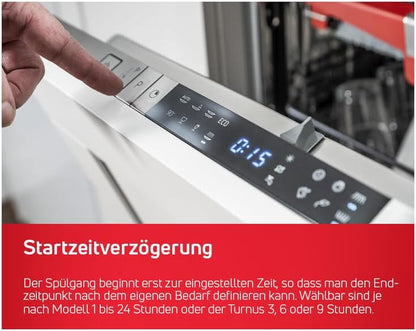 Amica EGSPV 597 201 Vollintegrierter Geschirrspüler, 59,8 Cm Breit, 12 Maßgedecke, 5 Spülprogramme, Startzeitvorwahl