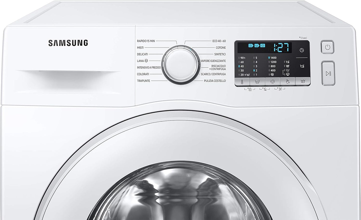 WW90TA046TT/ET Machine À Laver 9 Kg, Crystal Clean, 1400 Tr/Min, Blanc