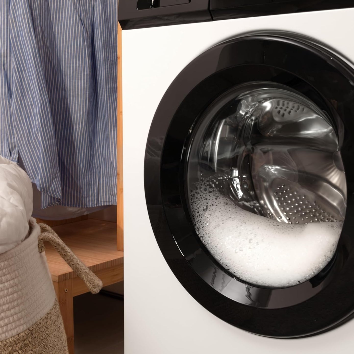 Lave-Linge 6 Kg Bolero Dresscode 620 E. Chargement Frontal, 1000 RPM, Faible Consommation D'Énergie, Drumclean, 15 Programmes, Kidlock, Prewash, Stérilisation 60ºc, Prrogramme Rapide 15'