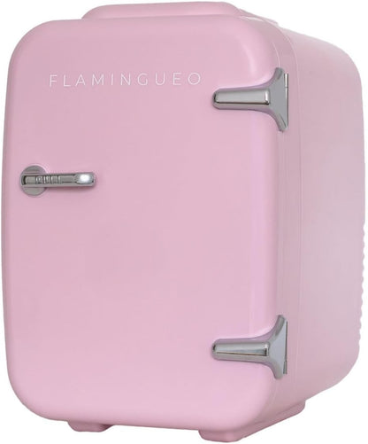 Mini Frigo 4L - Petit Frigo, Mini Frigo De Chambre 12V/220V, Mini Frigo Cosmetique, Fonction Chaud Et Froid, Mini Refrigerateur, Frigo Mini