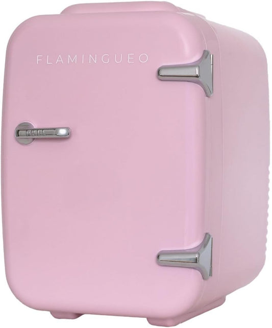 Mini Frigo 4L - Petit Frigo, Mini Frigo De Chambre 12V/220V, Mini Frigo Cosmetique, Fonction Chaud Et Froid, Mini Refrigerateur, Frigo Mini