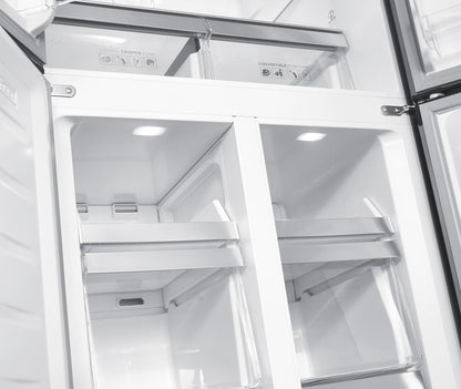 Réfrigerateur Multi-Portes GMP470IXT 470L (301L + 169L) - Distributeur D'Eau - No Frost - Inox