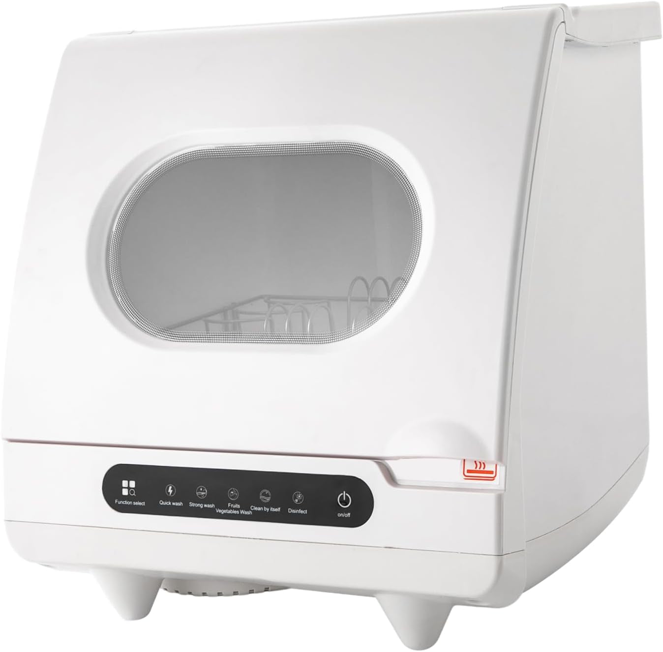 Vinnyooc 220V 800W Mini Lave-Vaisselle Lave-Vaisselle De Plan De Travail Lave-Vaisselle Portable Lave-Vaisselles Compacts Des Pulvérisateurs D'Eau Rotatifs À 360 Pour Les Appartements Les Résidences